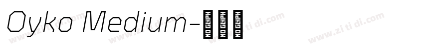 Oyko Medium字体转换